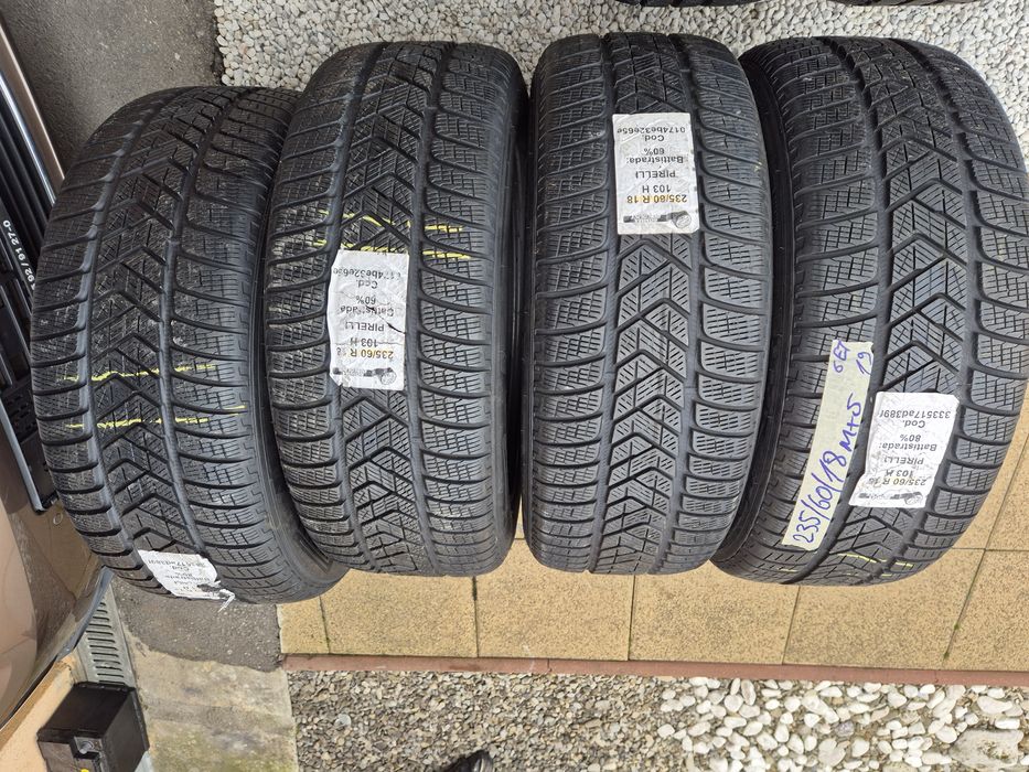 Vând cauciucuri 235/60/18 M+S set complet//Pirelli// 7mm