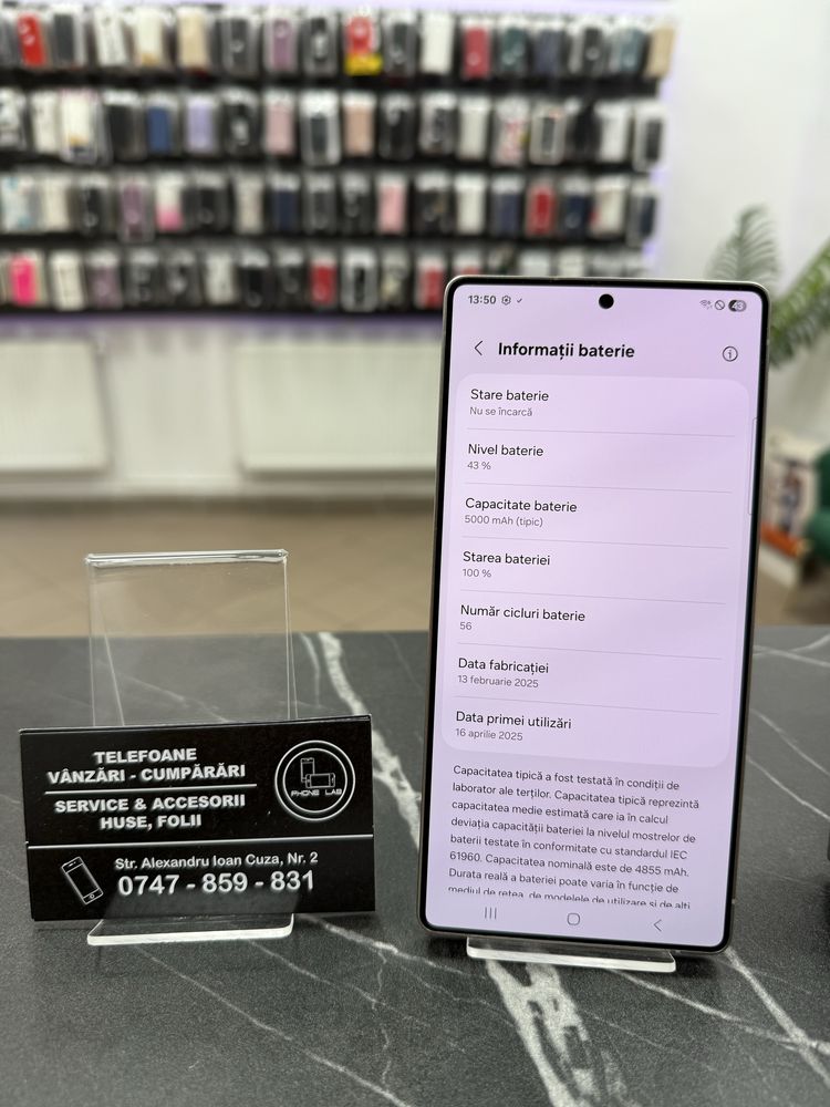 Samsung Galaxy S25 Ultra - 256Gb - Ca NOU -56 Cicluri - 2 Ani Garantie