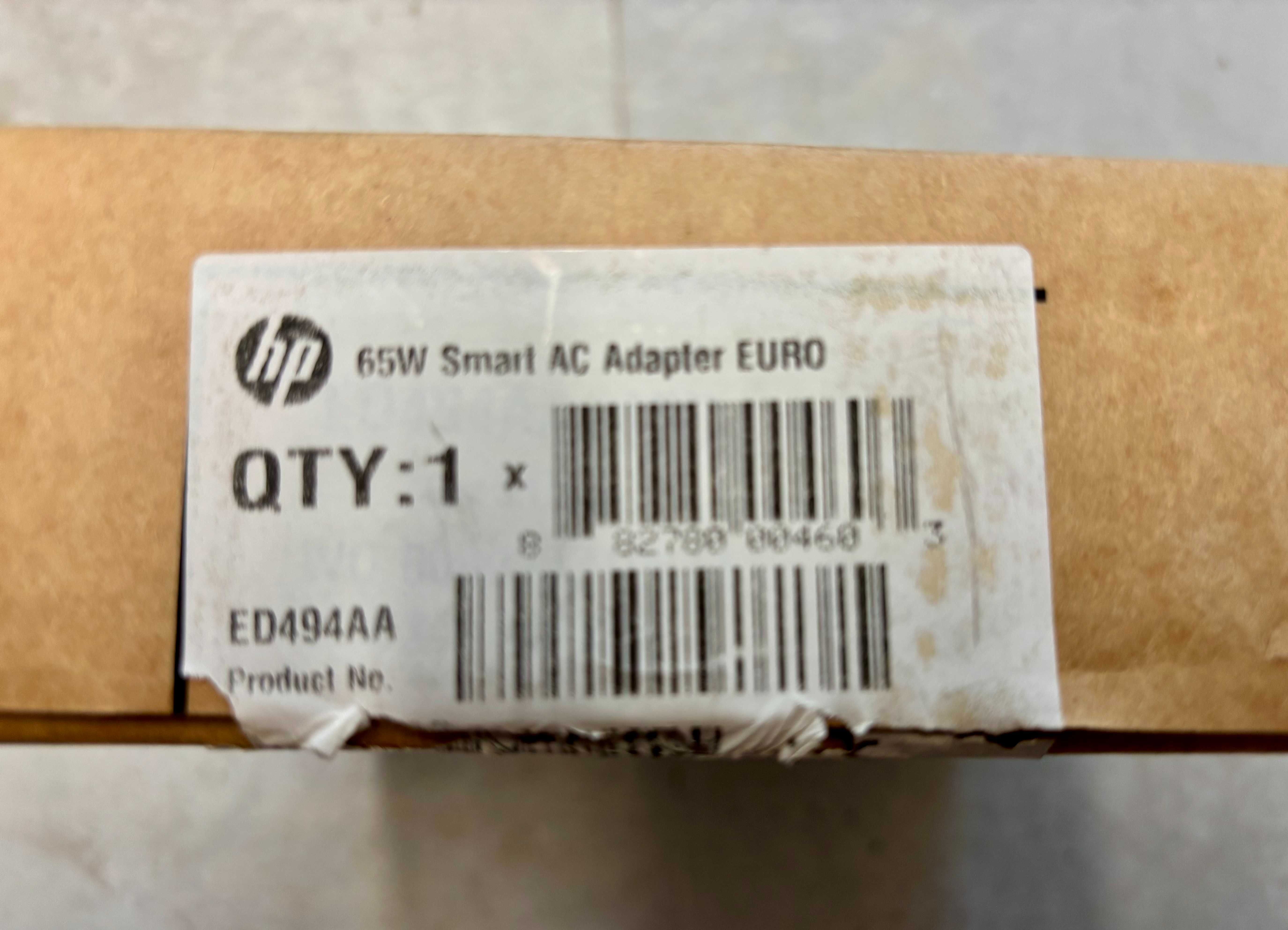 Адаптер за лаптоп / зарядно за лаптоп HP 18.5V 3.5A 65W ED494AA – НОВ