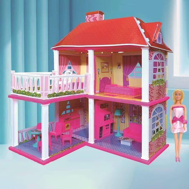 Къща за кукли с обзавеждане-83х25х70 см./къща с кукла