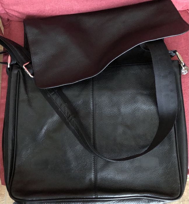 Мъжка чанта ест. кожа, голяма