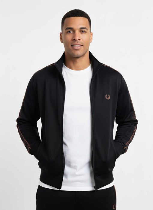 Fred Perry Contrast Tape - Оригинално мъжко горнище размер L