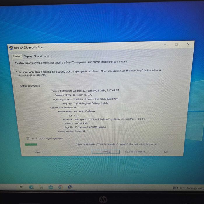 Laptop HP DB-1200NY Ryzen 7  3700U 256 GB Zeus Amanet Rahova 31423