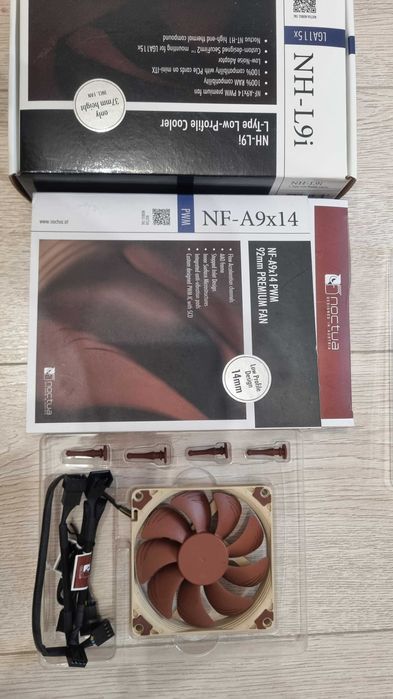 Cooler Noctua NH-L9i + Ventilator de rezerva Noctua NF-A9x14
