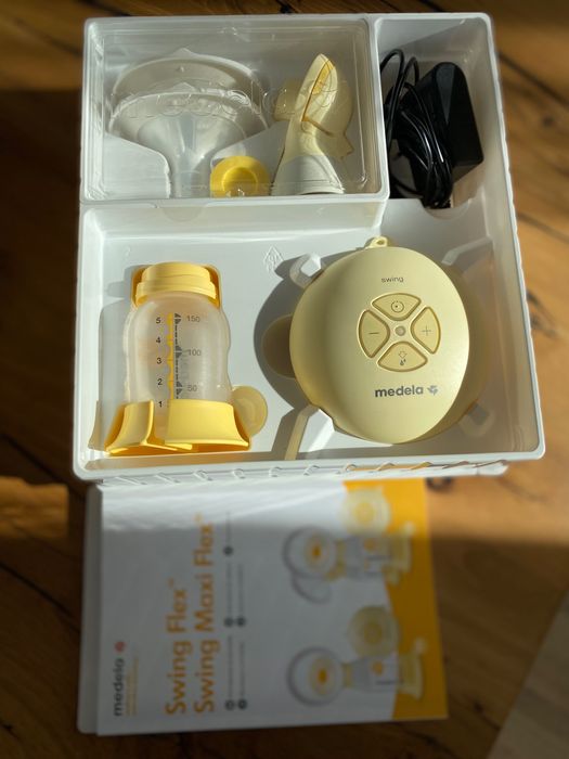 Помпа Медела електрическа с подарък шише, Medela swing flex
