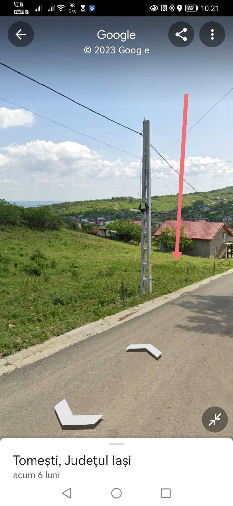 Proprietar vand teren in Tomesti cu toate utilitatile