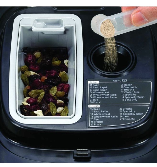 Masina de paine Panasonic SD-ZB2512KXE, 1200 g, 17 programe, Negru/Ino