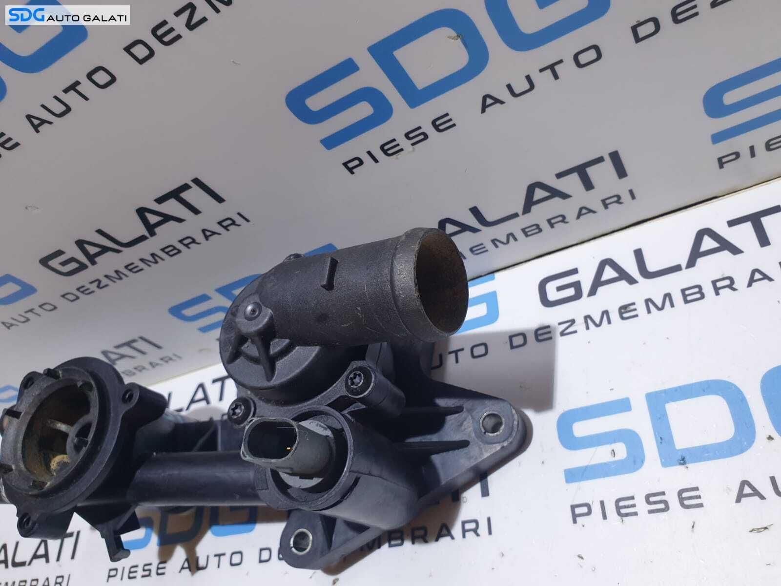 Corp Carcasa Termostat Racire cu Senzor Temperatura Apa Volkswagen Tiguan 1.4 TSI BWK CAVA CAVD CTHA CTHD 2008 - 2011 Cod 03C121111P 03C121118D