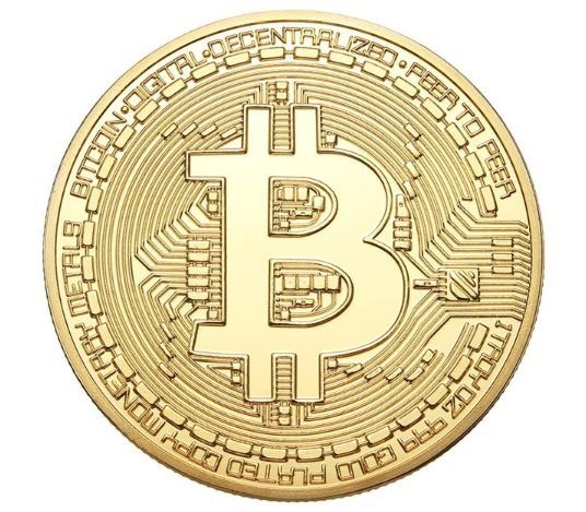 Bitcoin Биткойн монета и брелок