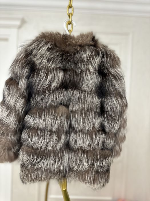 Haina din blana naturala si paltonas fetite 3-4 ani