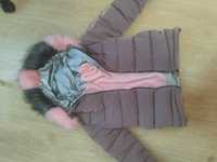 Куртка на девочку на 7.8 лет зима