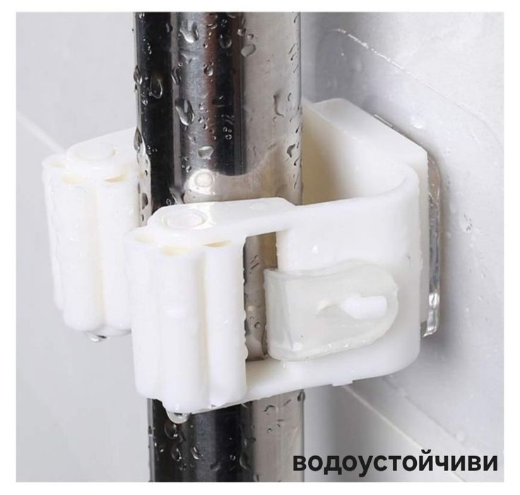 Комплект от 6 държача за метли, без дупчене