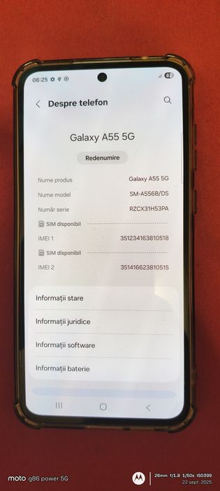 Samsung a55 5g 128gb 8gb ram impecabil