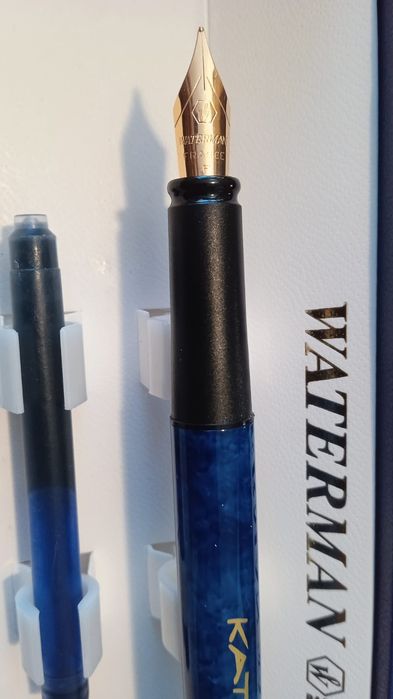 Stilou Waterman KATHO, Paris-Franta, penita placata cu aur 23 K
