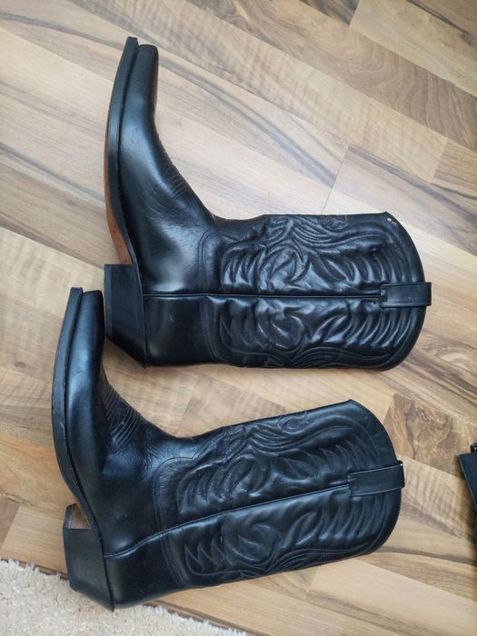 Ciocate,cizme cowboy,model vintage,de barbat,piele, 44