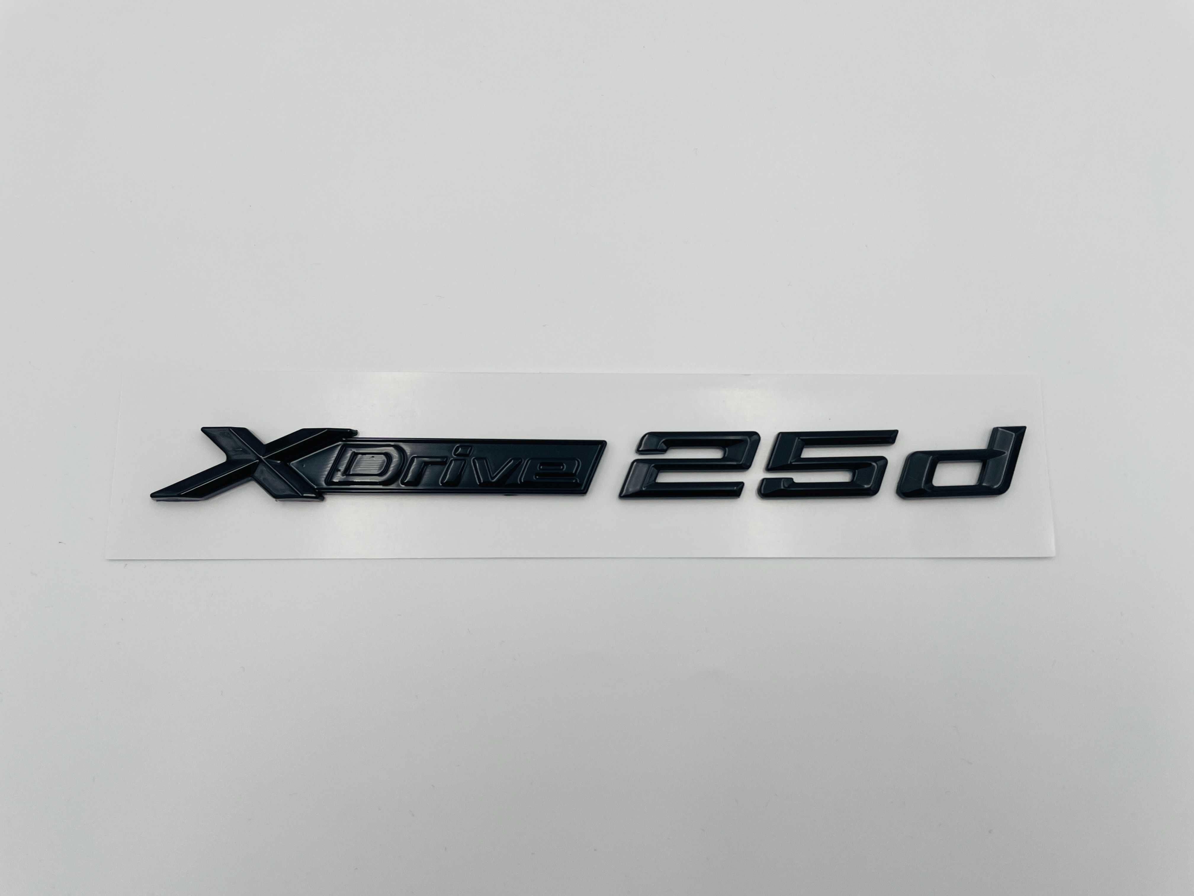 Emblema compatibila BMW x-drive 25d negru