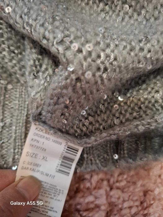 Сребриста Блуза/Пуловер