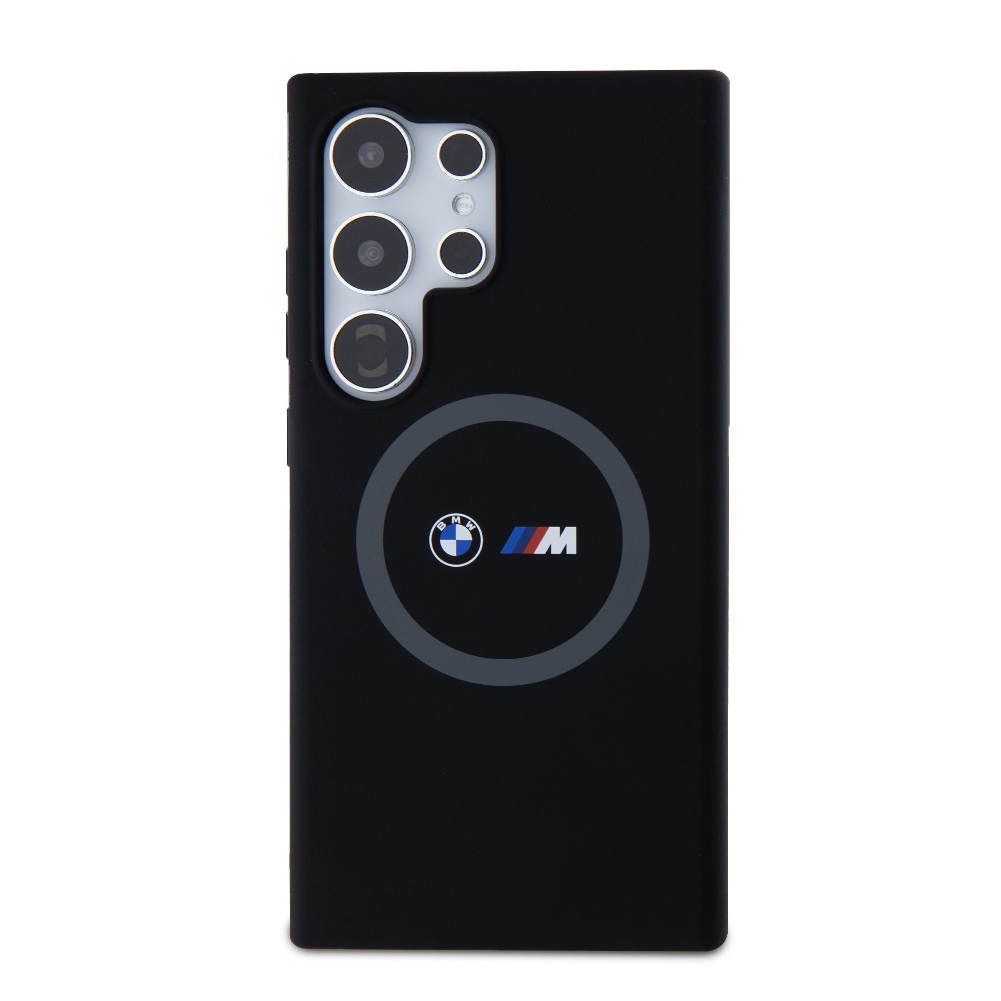Калъф BMW Samsung S24 Ultra M Printed Round and Logo Magsafe Silicone