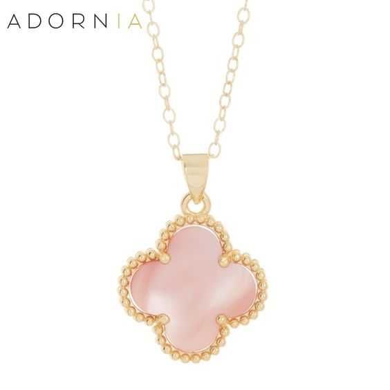 van cleef колие гердан синджир златен златист розов детелина ван клиф