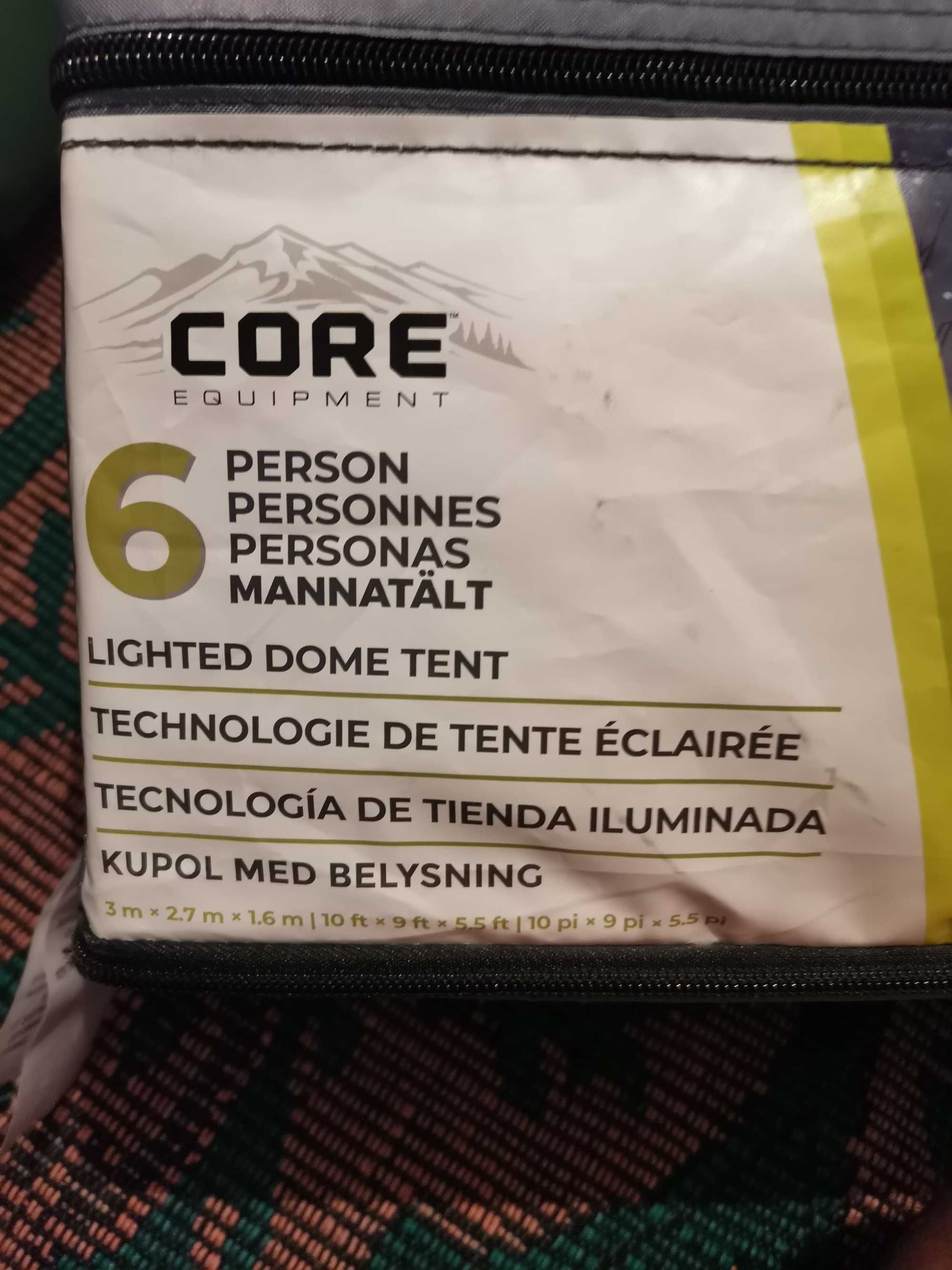 6 местна палатка core 6 + 5 спални чувала комплект.