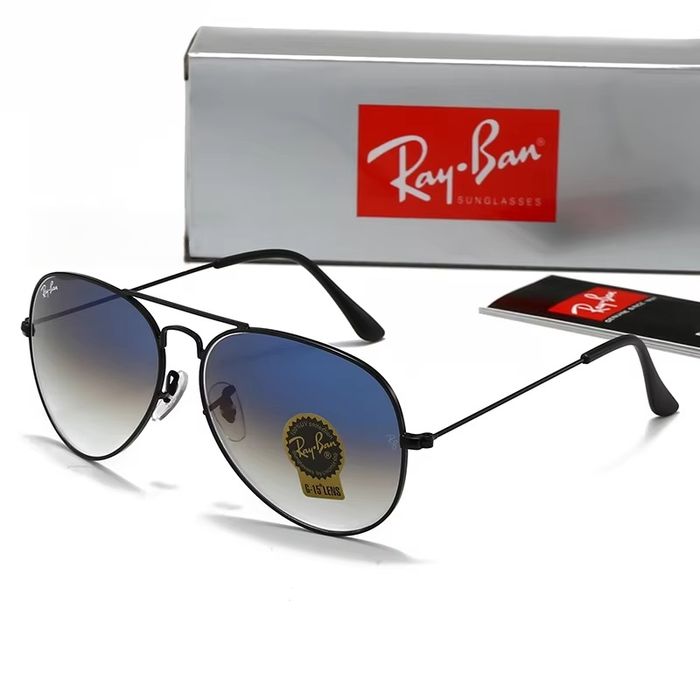 Ochelari de soare Ray Ban Aviator 3026 Black Frames Gradient Lenses