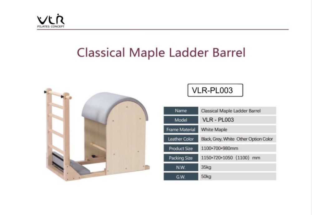 Aparat pilates reformer- Ladder Barrel din lemn de artar (maple)