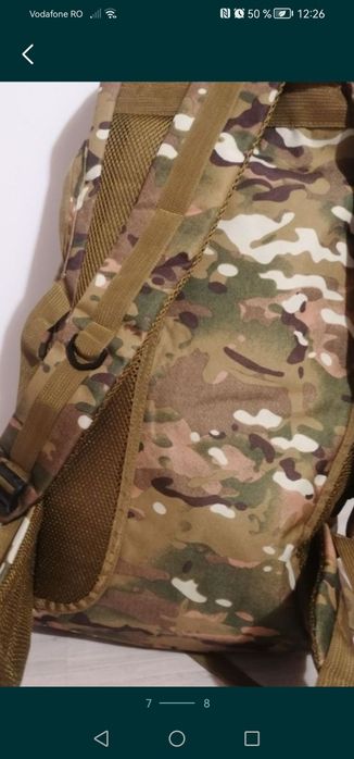 Rucsac camuflaj de munte de capacitate mare 80l, impermeabil, nou.