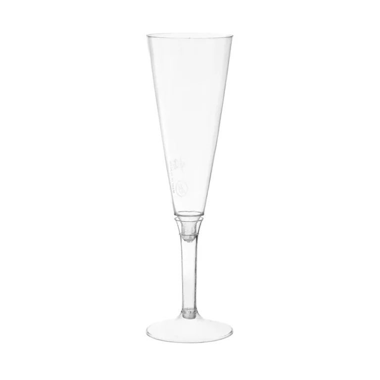 Pahare unică folosință, 10/set din plastic, pentru șampanie