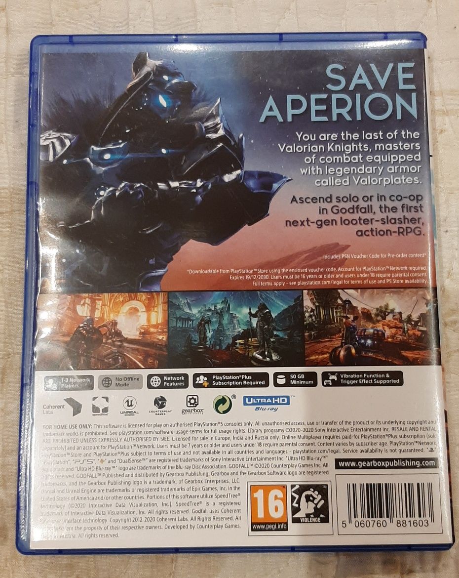 (Бартер)  Godfall Ps5 playstation 5