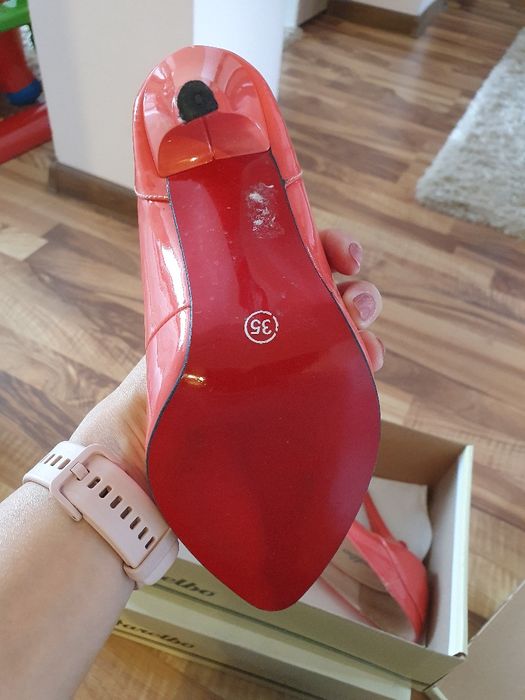 Pantofi din piele lăcuită, Marelbo, 35