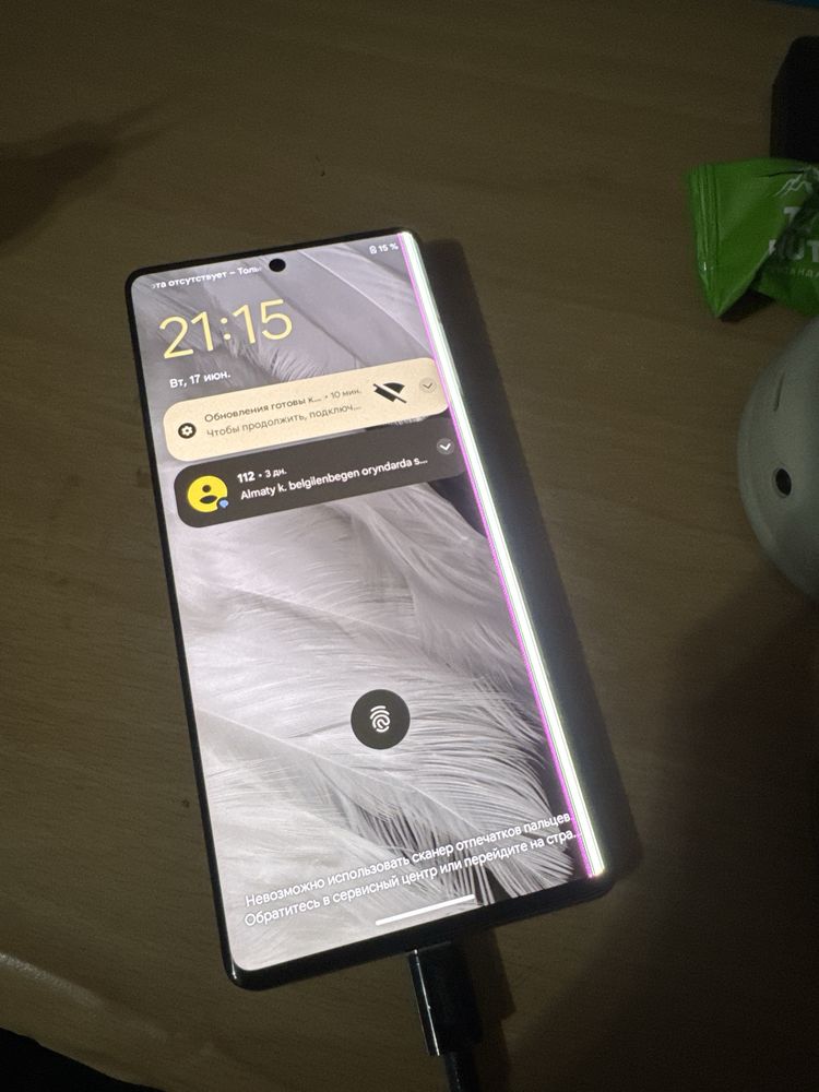 Pixel 7 pro с разбитой матрицей