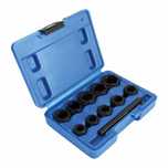 Set Tubulare Pentru  Suruburi Uzate 9-19MM 11 Piese, Material CR-MO
