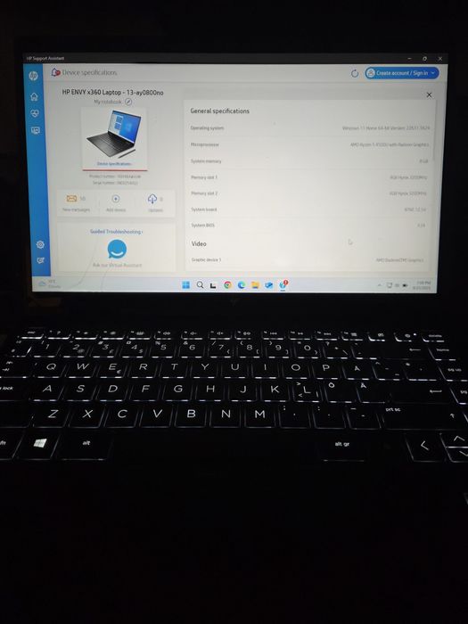 AMD Ryzen 5 4500u 8 gb Ssd 128 gb