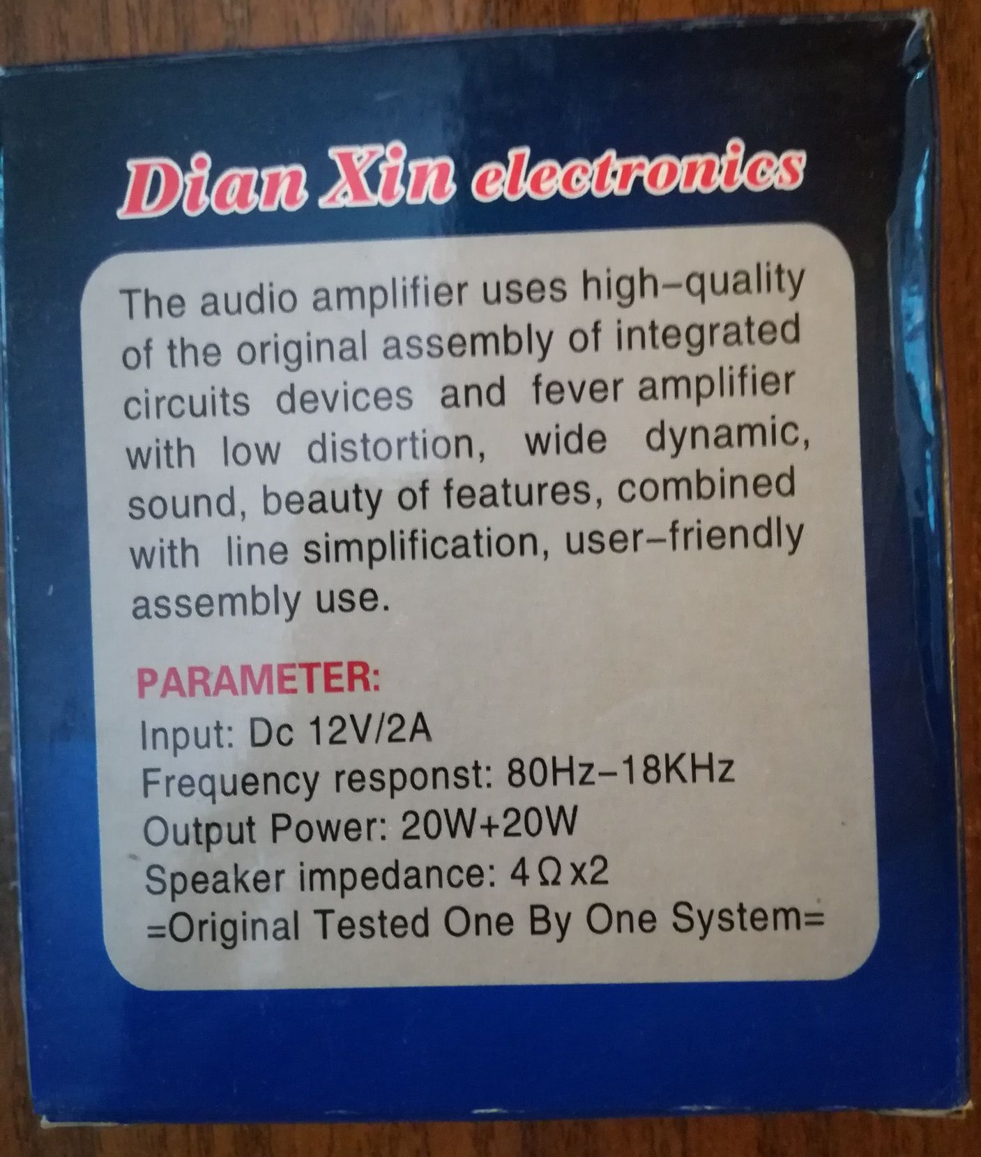 Усилитель звука DX-8250 STEREO.