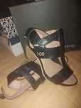Sandale Marco Polo de piele.(prezinta un micut defect)