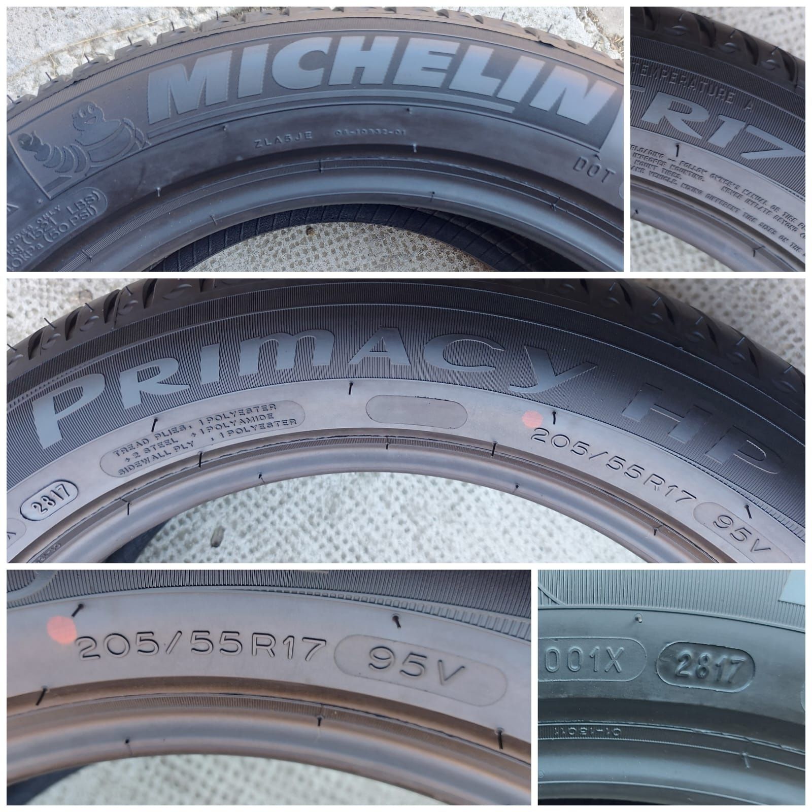 O bucată 205 55/50 R17 vară - una Michelin Continental