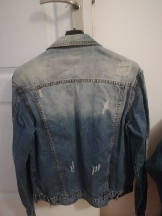 Geaca blugi marimea XL albastru