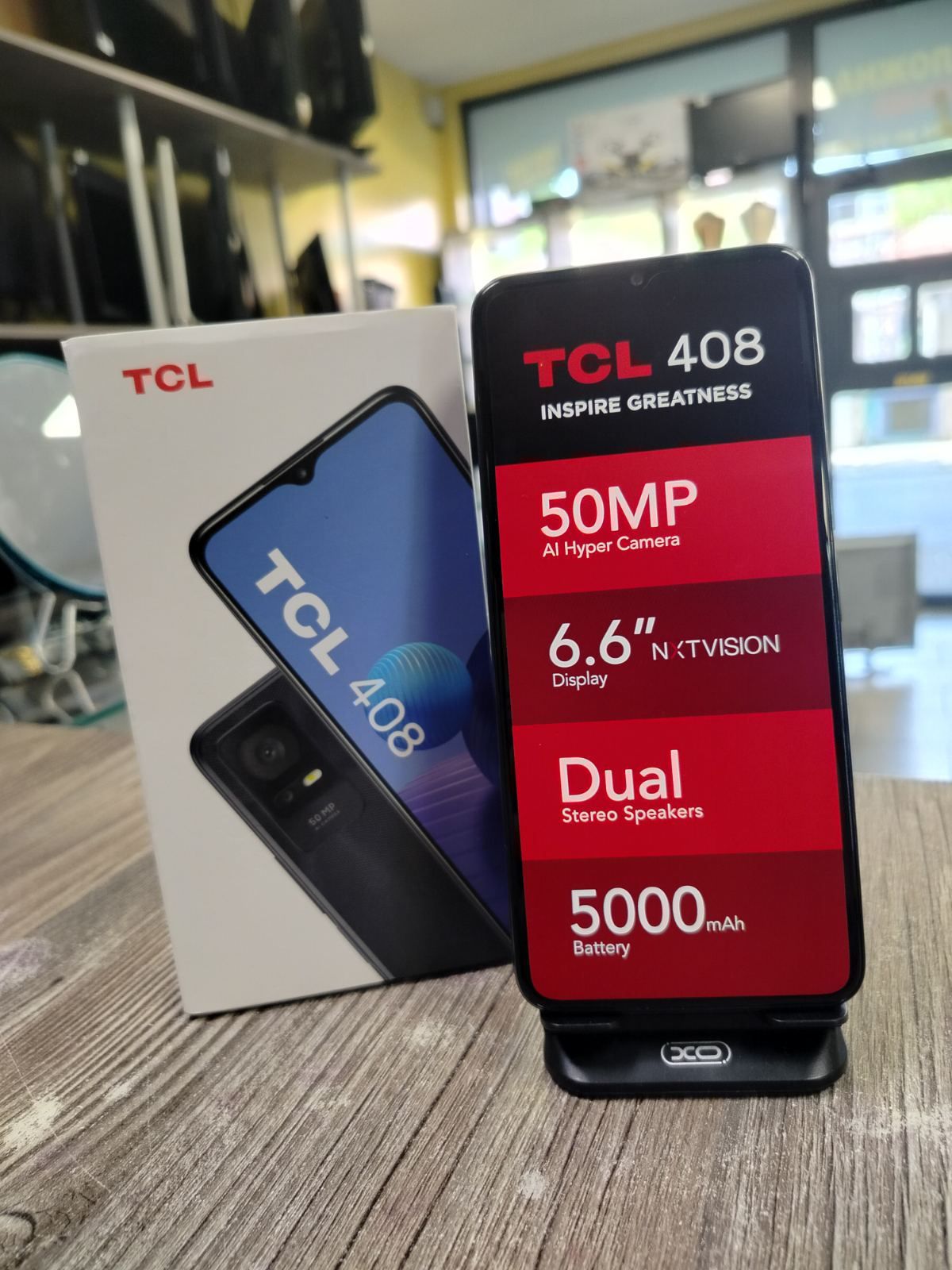 Чисто нов неразпечатан TCL 408 / 3 години гаранция