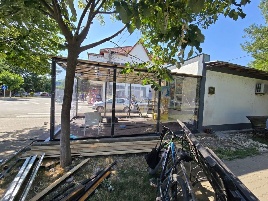 Folie Cristal clear transparenta premium terase, terasa, foișor