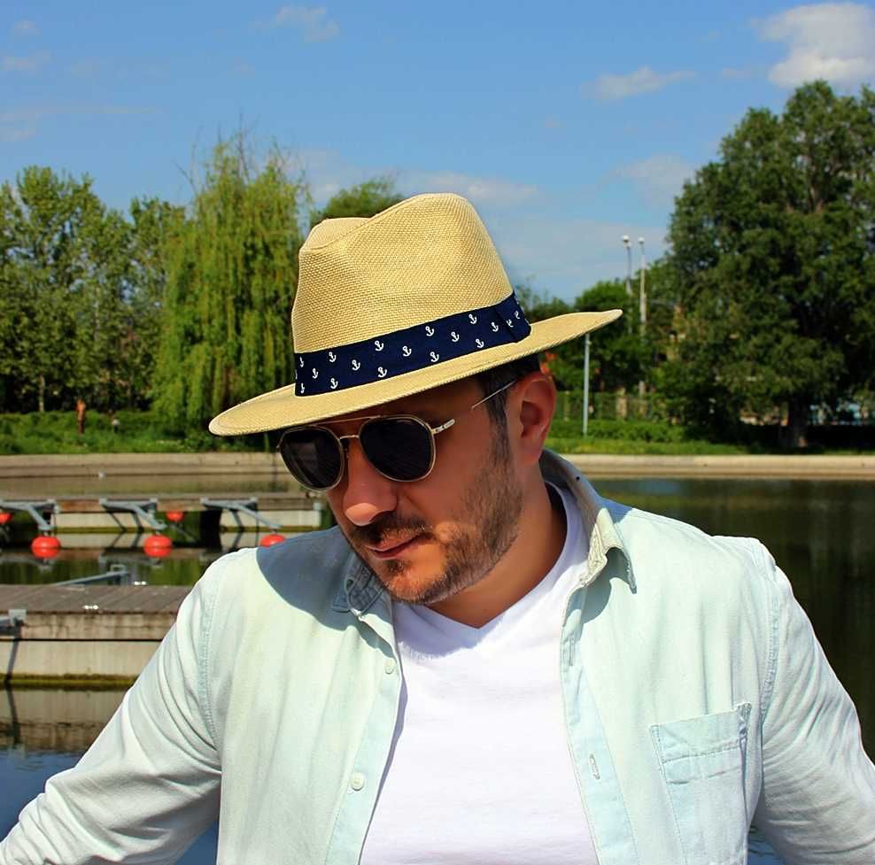 Palarie de vara tip Borsalino - vine pe 3 culori (vezi pozele)