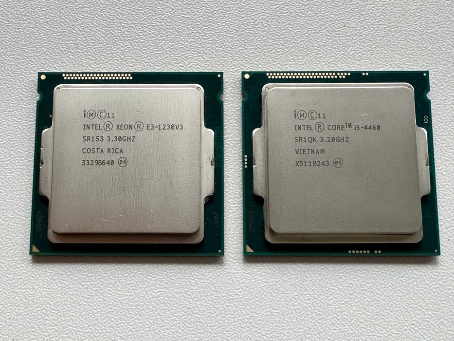 Intel i5-4460 и Intel Xeon E3-1230 V3 сокет 1150 процесори