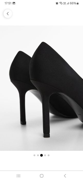 Pantofi toc Mango 36 negrii