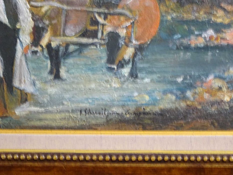 Tablou Rudolf Schweitzer-Cumpana ’Car cu boi’| Pictura pe carton