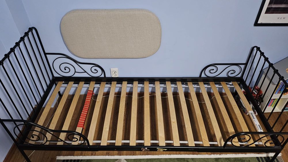 Pat IKEA Minnen + somieră + două saltele