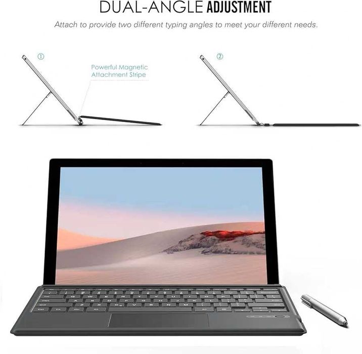 Wireless Keyboard pentru Surface Pro 7 Plus/Surface Pro 7/Pro 6/5/4/3