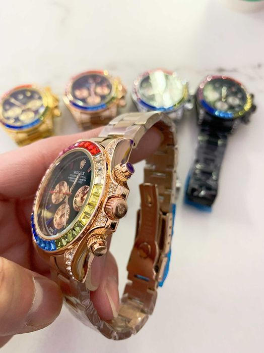 CEAS Tip ROLEX DAYTONA RAINBOW Lux Elegant 2025 Nou 2025 !!! REDUS !!!