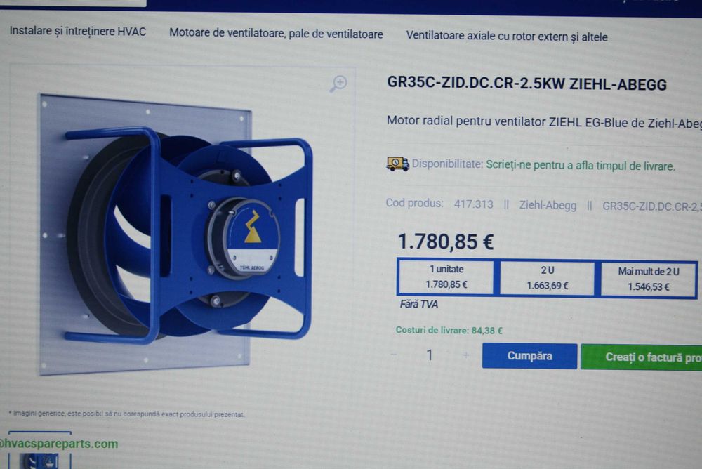 ventilator centrifugal profesional ziehl germania