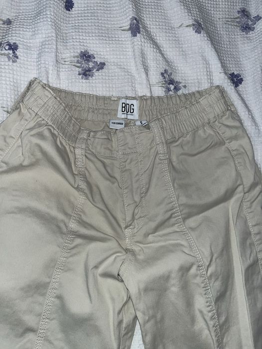 BDG Embroidered Ecru Y2K Cargo Pants