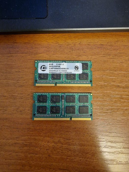 Memorie Ram laptop DDR3 pc3-1066, 1 * 2gb
