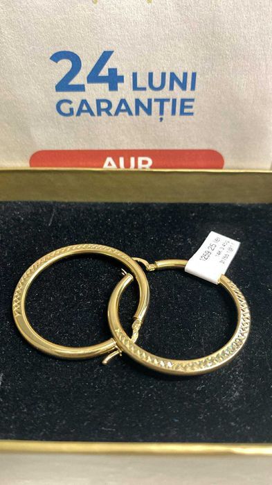 Cercei aur 14k 3.45g (Ag17 Tomesti b 31755) Garantie 2 ani!